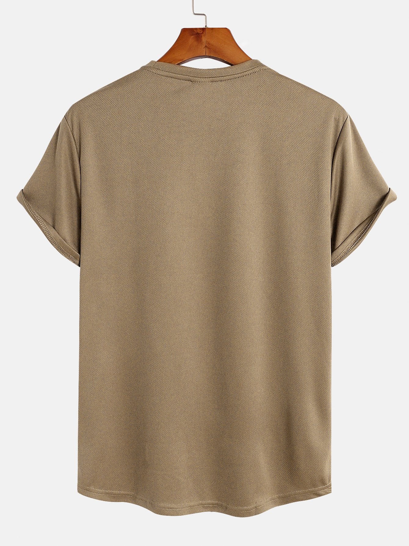 Activewear Collection | Muscle Fit Arc Hem Mesh T-Shirt with Breathable Fabric | Comfortable Fit for Everyday Wear 1