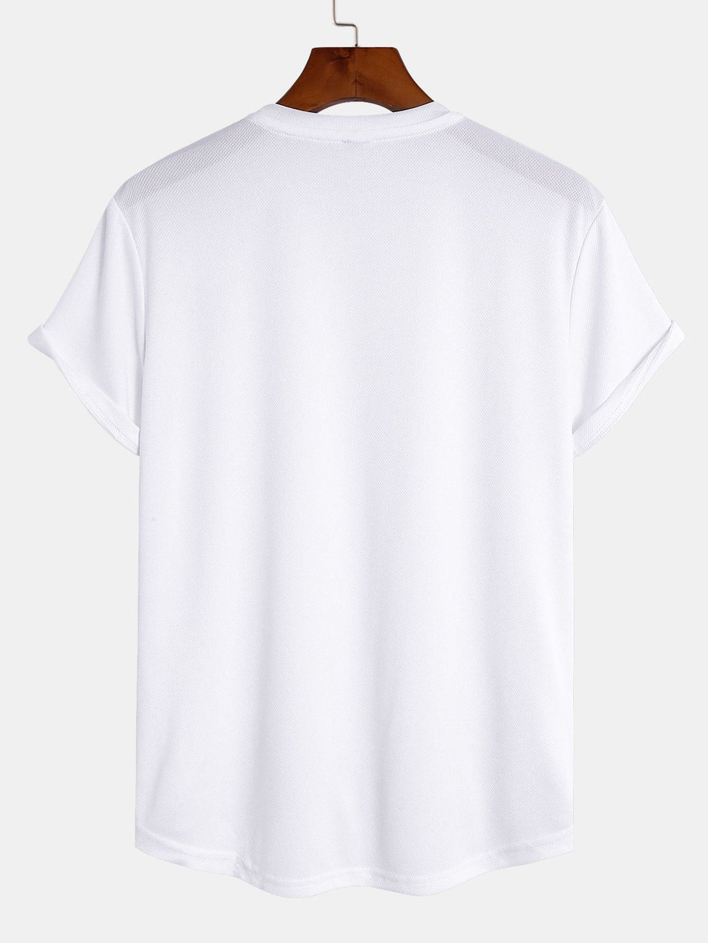 Activewear Collection | Muscle Fit Arc Hem Mesh T-Shirt with Breathable Fabric | Comfortable Fit for Everyday Wear 5