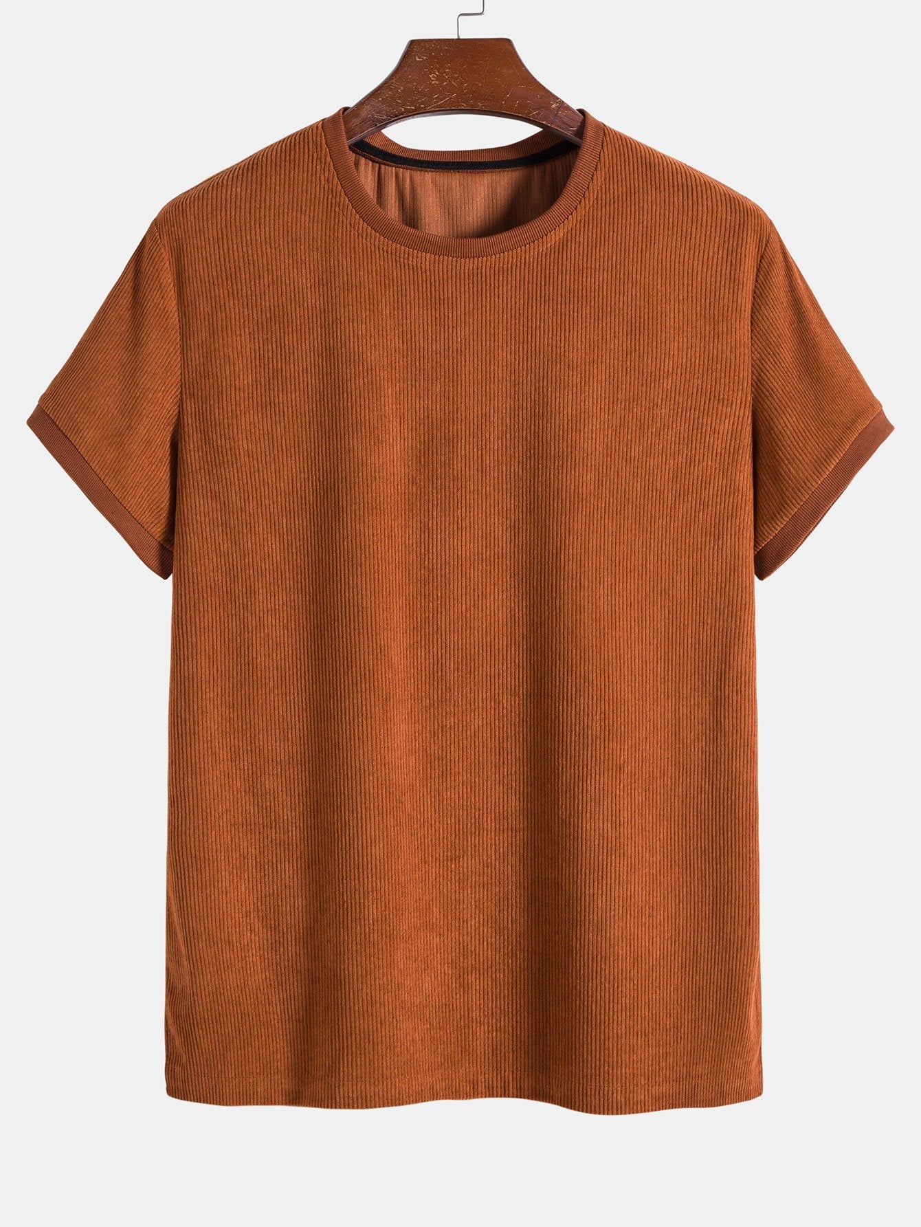 Casual Collection | Men's T-Shirt with Stretch Corduroy Fabric | Comfortable Fit for Everyday Wear 1
