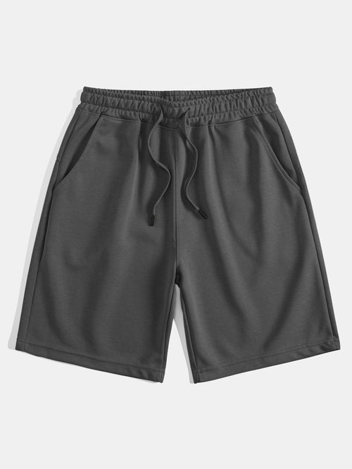 Casual Comfort | Men's Mid Length Drawstring Shorts with Adjustable Waist | Relaxed Fit for Everyday Wear 0