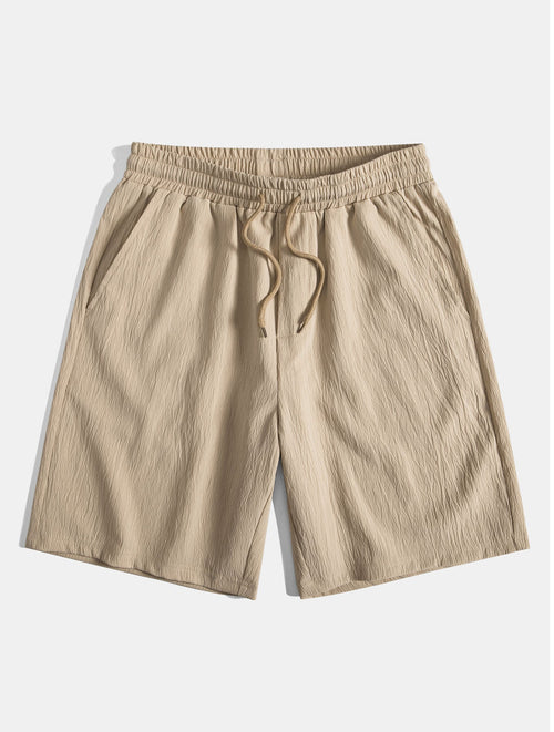 Casual Comfort | Men's Shorts with Drawstring & Elastic Waistband | Stylish and Breathable for Everyday Wear 0