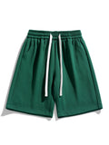 Casual Comfort | Men's Textured Drawstring Shorts with Adjustable Waist | Lightweight Fabric for Everyday Wear 0