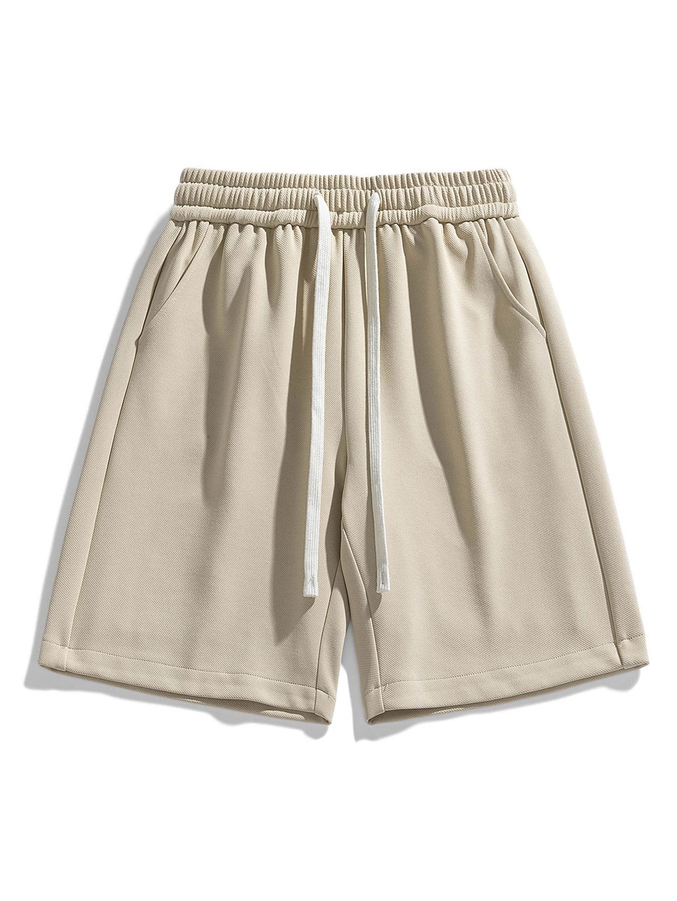Casual Comfort | Men's Textured Drawstring Shorts with Adjustable Waist | Lightweight Fabric for Everyday Wear 10