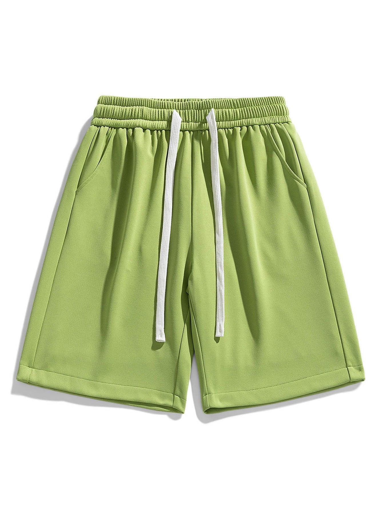 Casual Comfort | Men's Textured Drawstring Shorts with Adjustable Waist | Lightweight Fabric for Everyday Wear 11