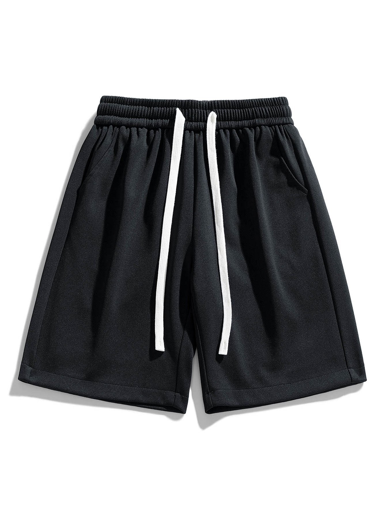 Casual Comfort | Men's Textured Drawstring Shorts with Adjustable Waist | Lightweight Fabric for Everyday Wear 2