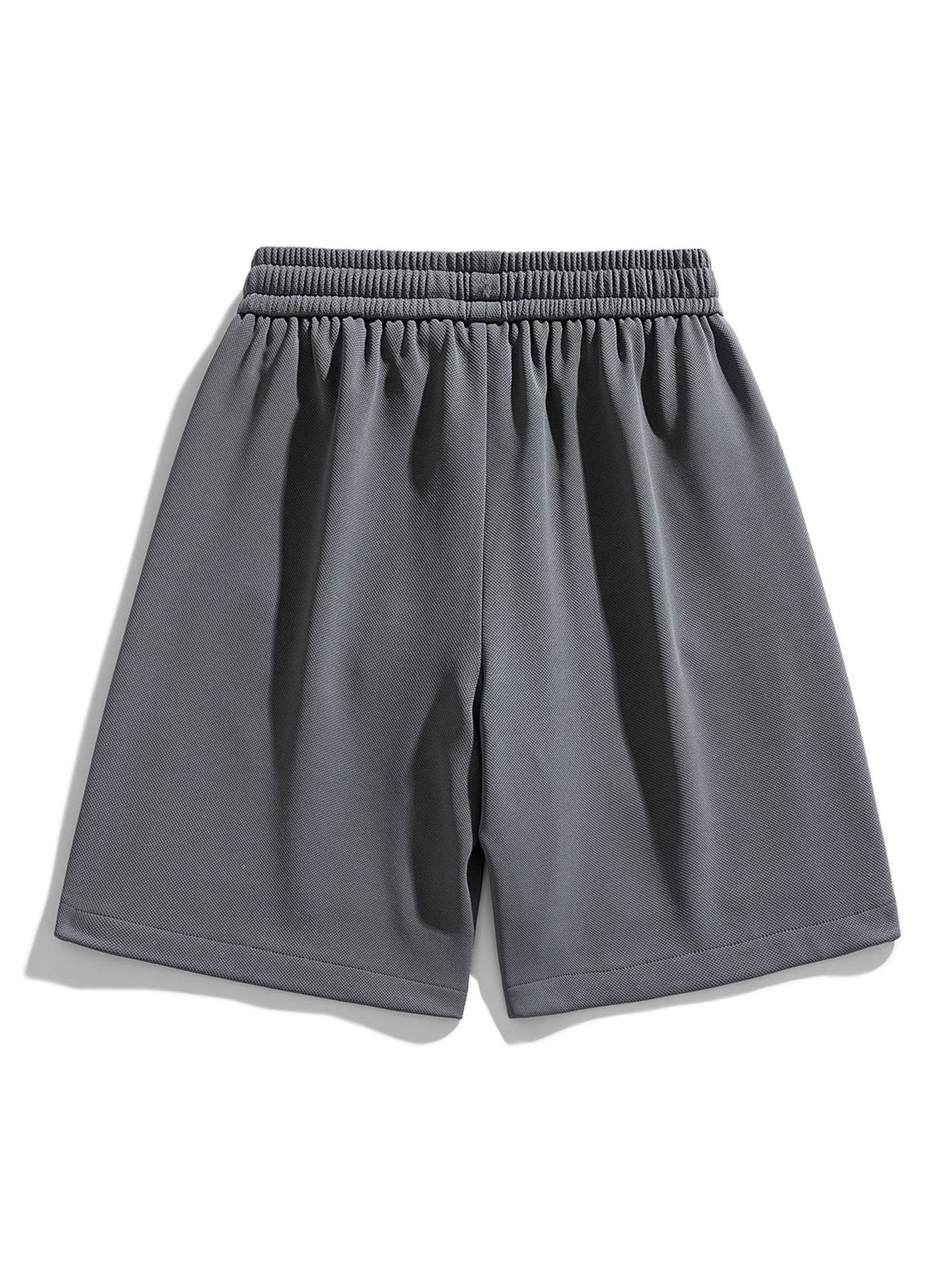 Casual Comfort | Men's Textured Drawstring Shorts with Adjustable Waist | Lightweight Fabric for Everyday Wear 5