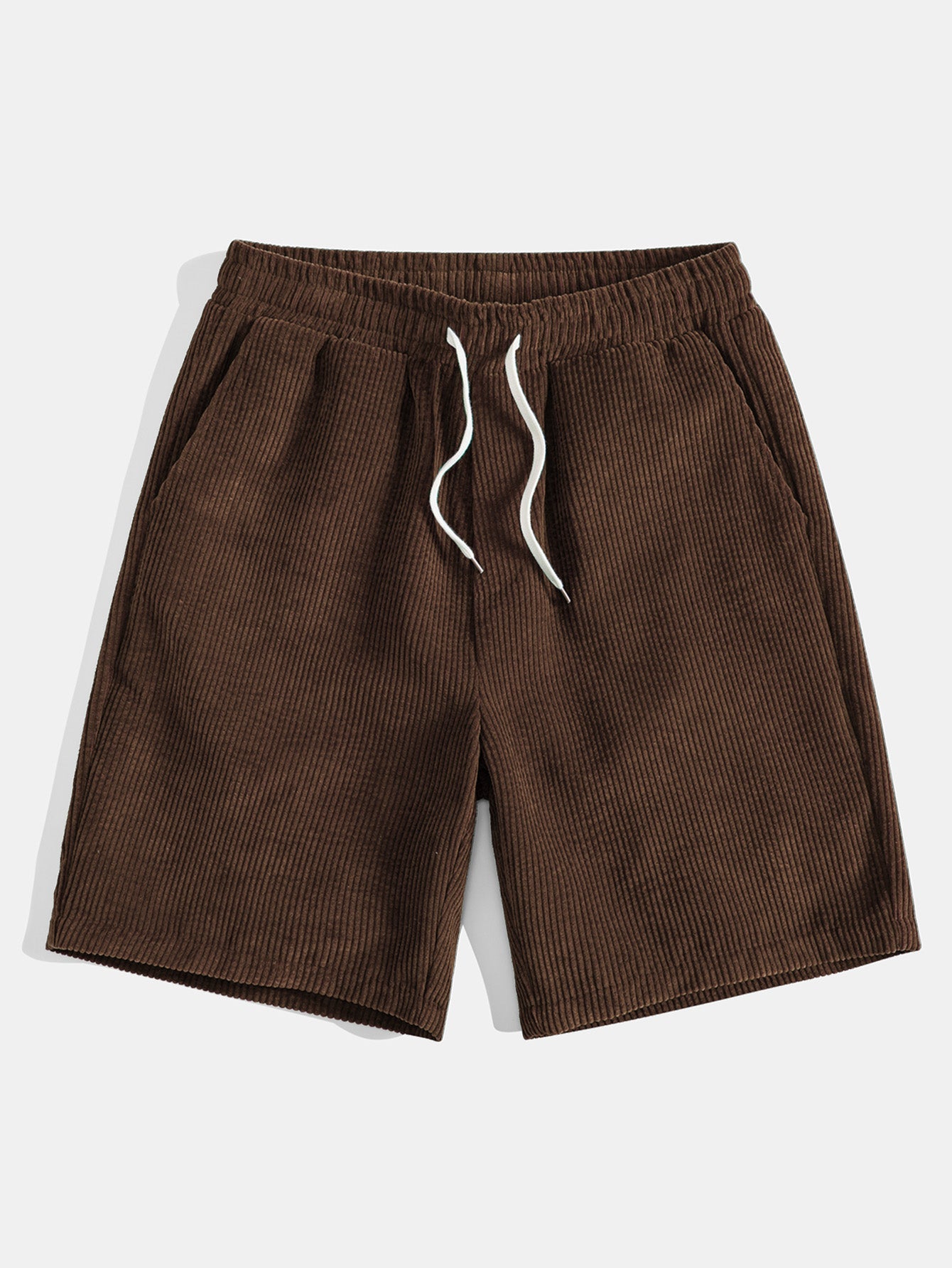 Casual Corduroy Shorts | 9-Inch Drawstring Design for Comfortable Fit | Soft and Breathable Fabric for Everyday Wear 0