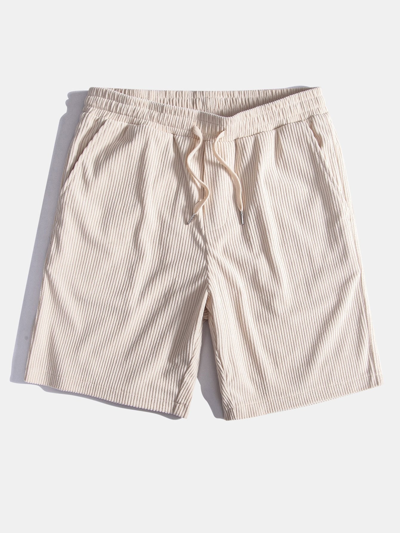 Casual Corduroy Shorts with Adjustable Drawstring Waist | Soft Polyester for Ultimate Comfort 4