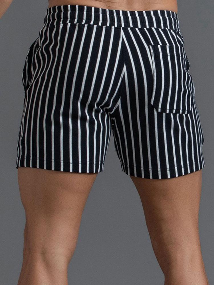 Casual Cotton Striped Jersey Shorts with Drawstring Waist | Comfortable Fit for Everyday Wear 3