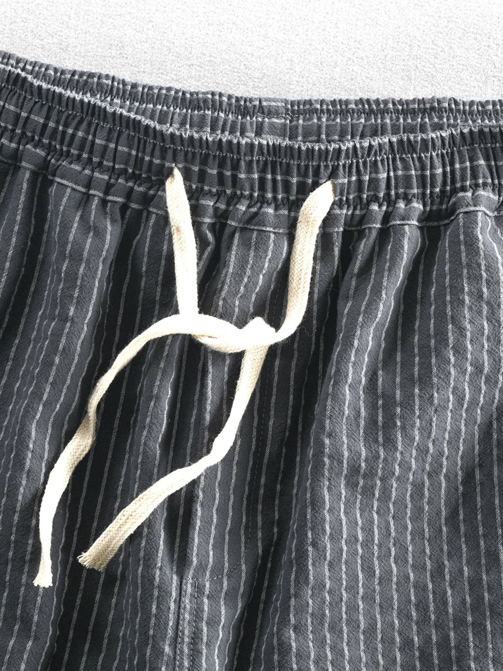 Casual Cotton Striped Shorts with Adjustable Drawstring | Comfortable Fit for Everyday Wear 6