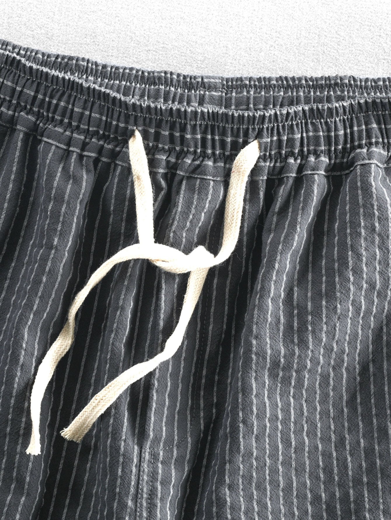 Casual Cotton Striped Shorts with Adjustable Drawstring | Comfortable Fit for Everyday Wear 6