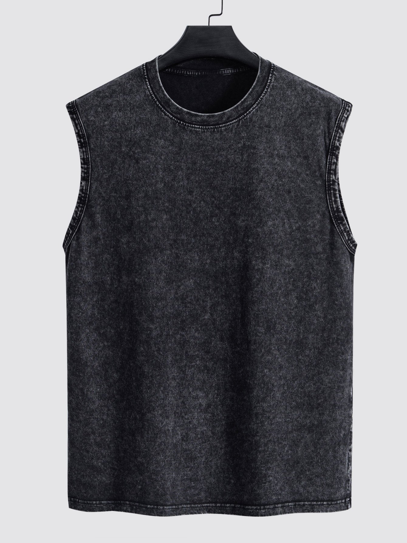 Casual Cotton Tank Top with Distressed Design | Relaxed Fit for Everyday Comfort 0