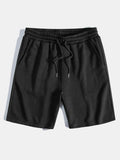 Casual Striped Jacquard Shorts with Adjustable Drawstring | Breathable Fabric for Comfortable Everyday Wear 0