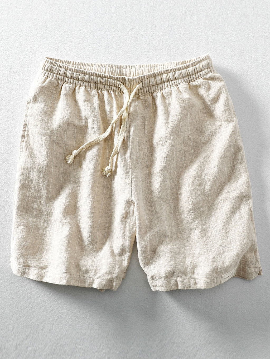 Casual Striped Linen Shorts with Drawstring Waist | Relaxed Fit for All-Day Comfort 0