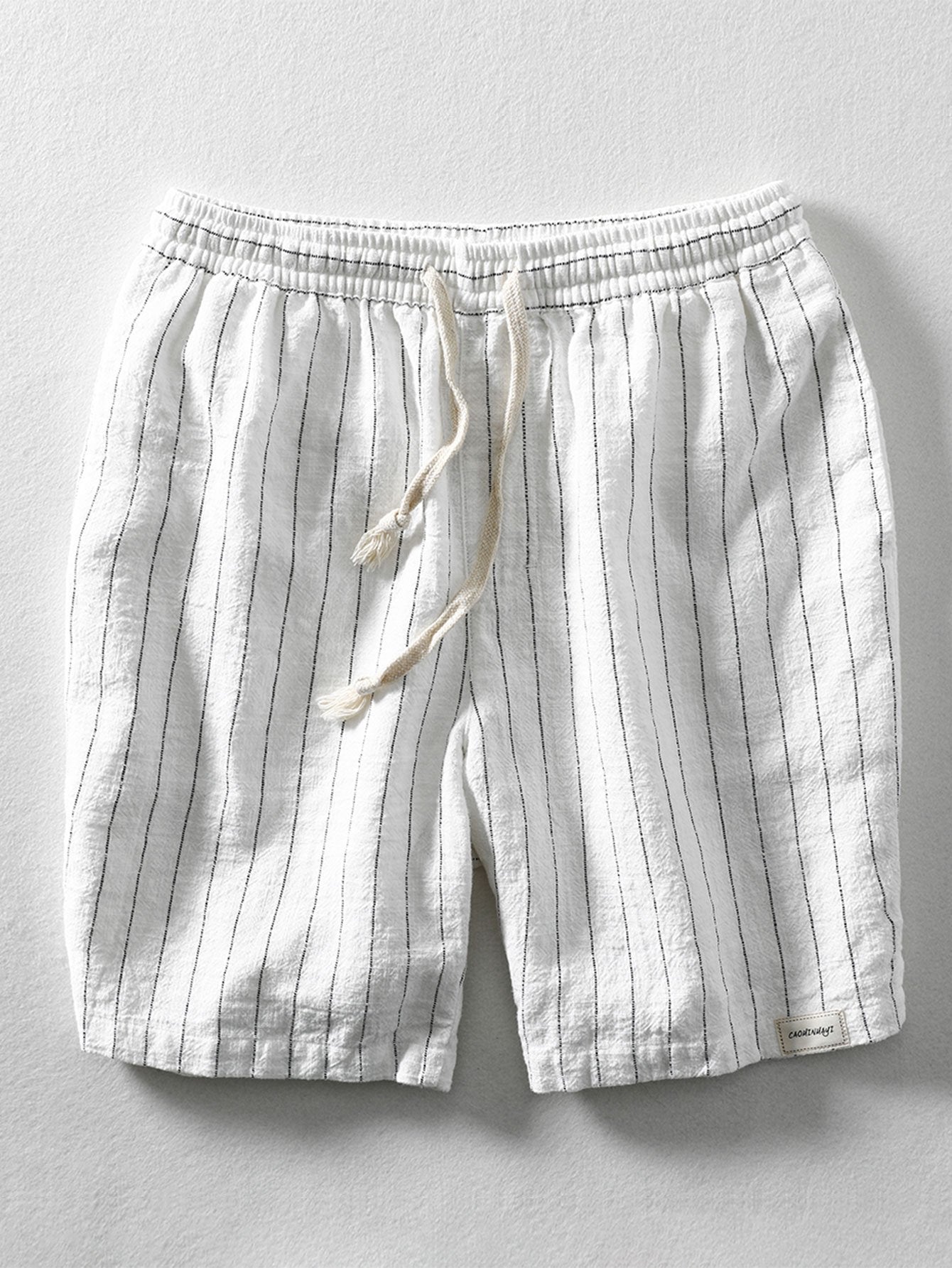 Casual Striped Linen Shorts with Drawstring Waist | Relaxed Fit for All-Day Comfort 1