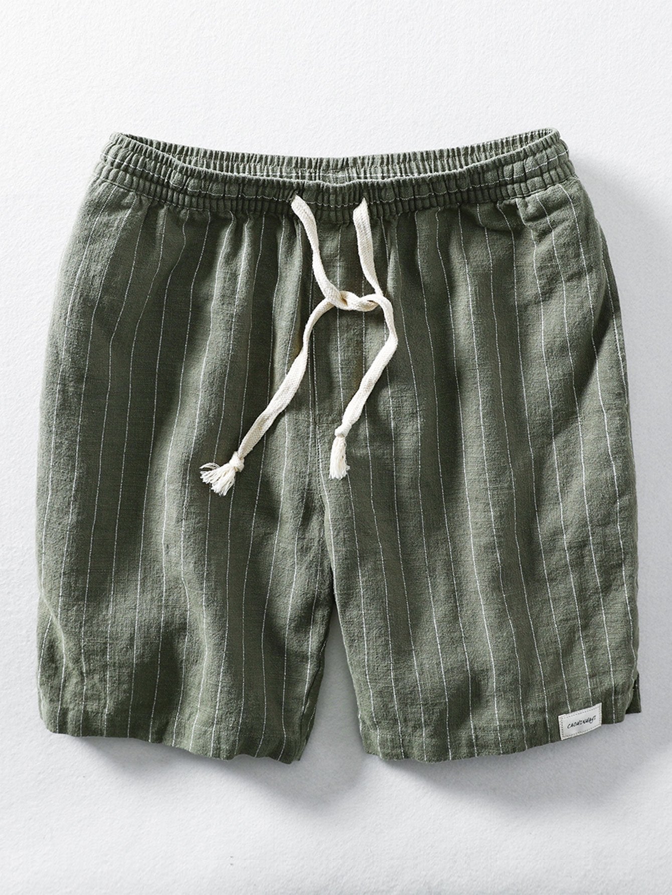 Casual Striped Linen Shorts with Drawstring Waist | Relaxed Fit for All-Day Comfort 2