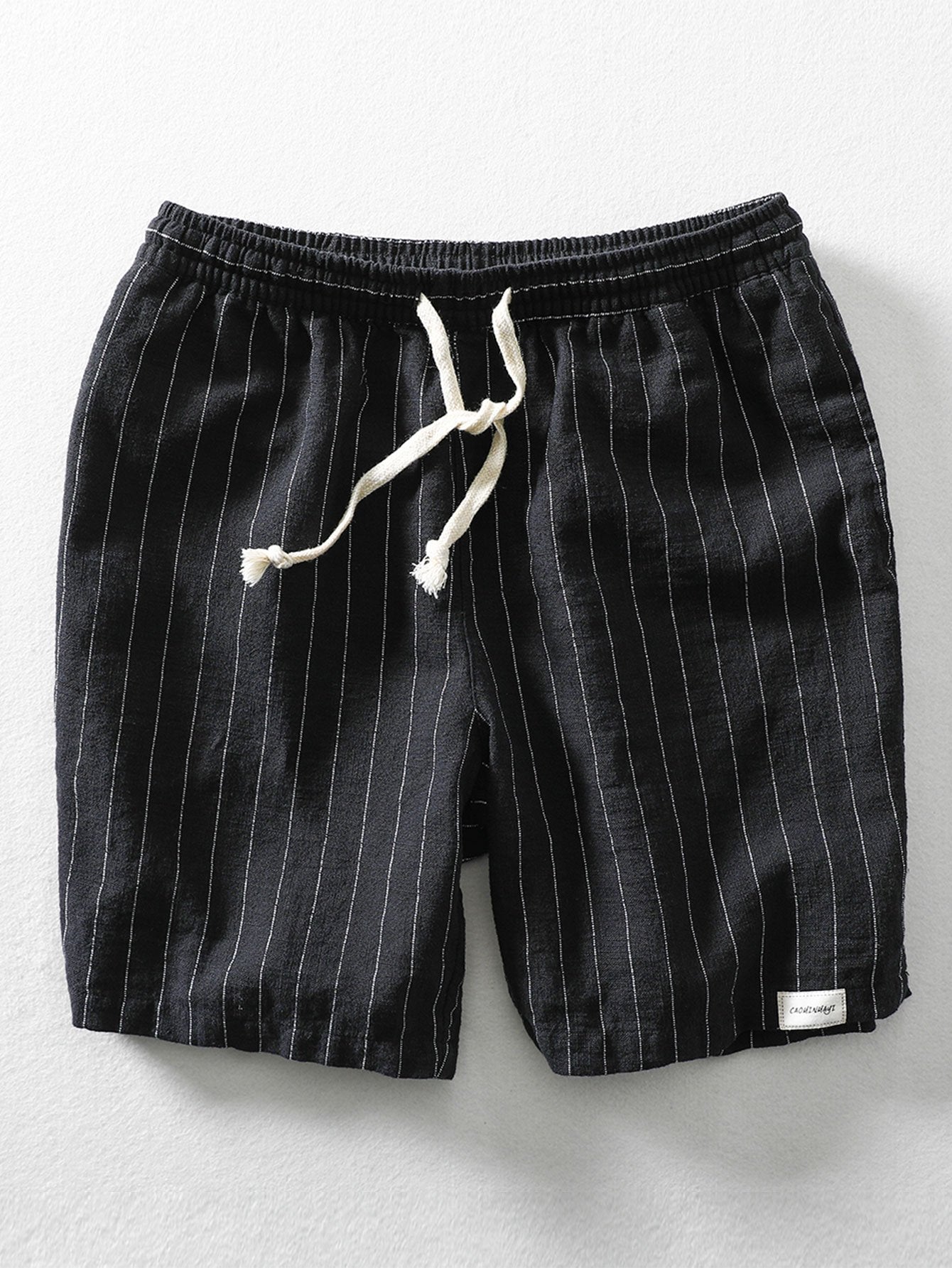 Casual Striped Linen Shorts with Drawstring Waist | Relaxed Fit for All-Day Comfort 3
