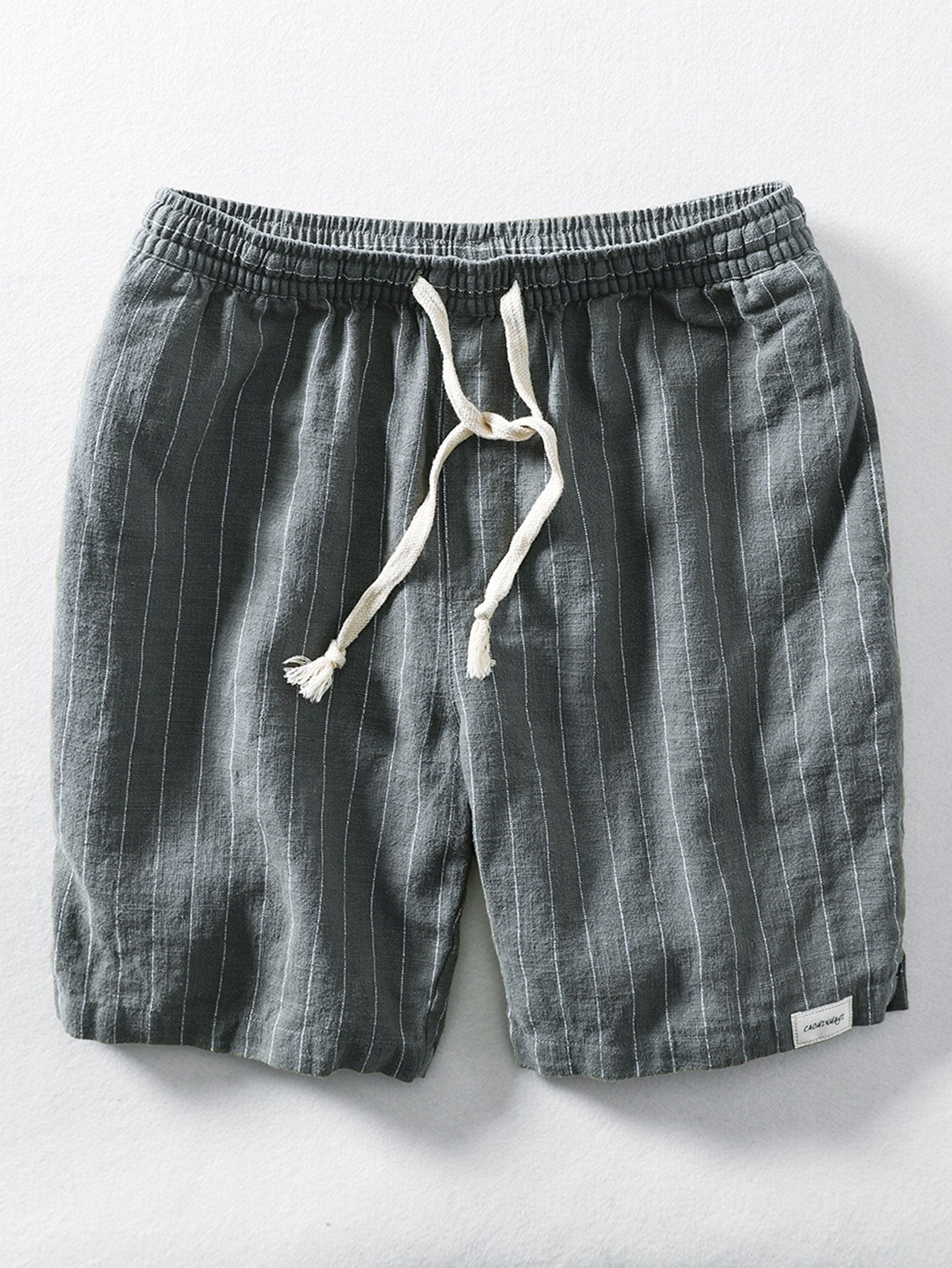 Casual Striped Linen Shorts with Drawstring Waist | Relaxed Fit for All-Day Comfort 4