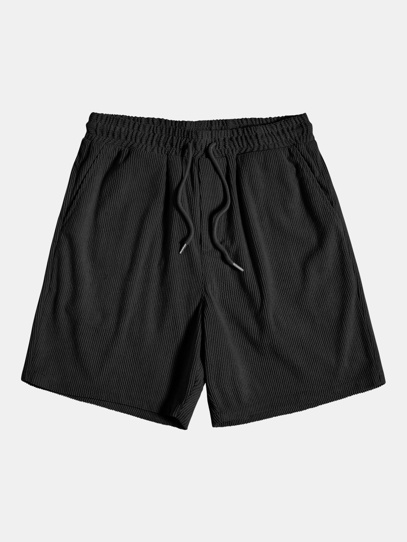 Casual Style | Men's Corduroy Drawstring Shorts with Adjustable Waist | Comfortable Summer Wear 2