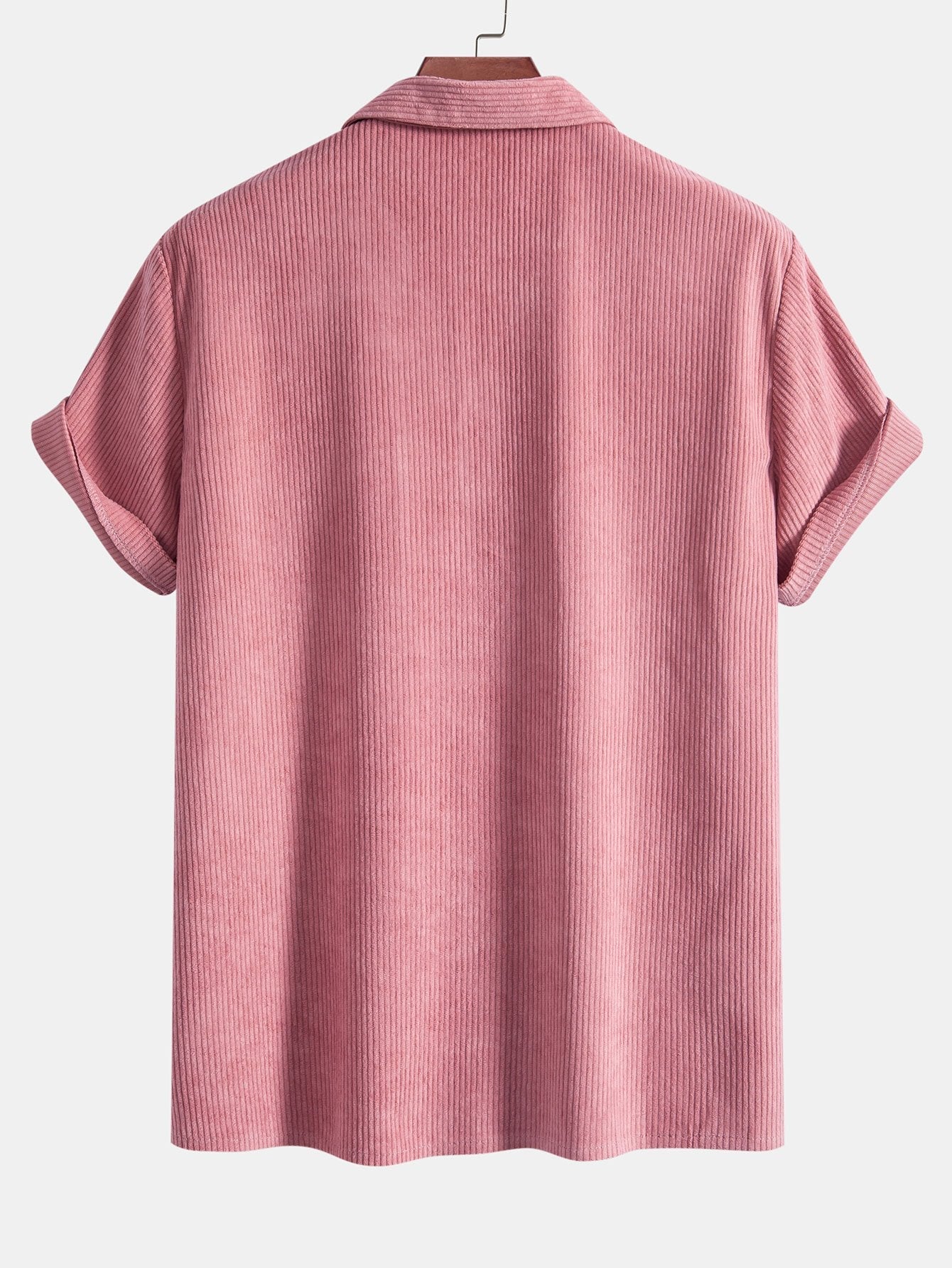 Casual Summer Set | Short Sleeve Corduroy Shirt & Shorts for Comfortable Outings 6