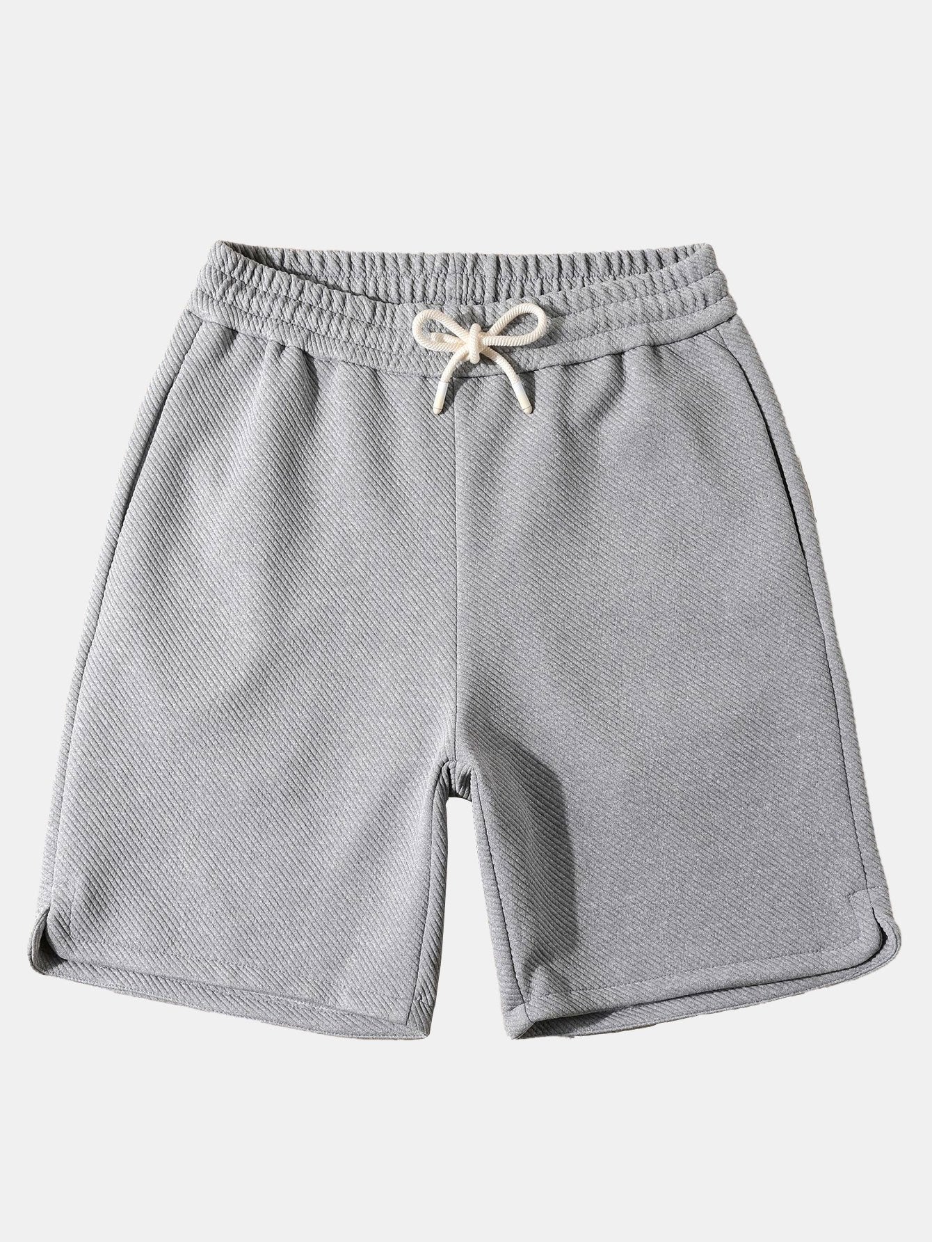 Casual Twill Jacquard Shorts with Adjustable Drawstring | Comfortable Fit for Everyday Wear 0