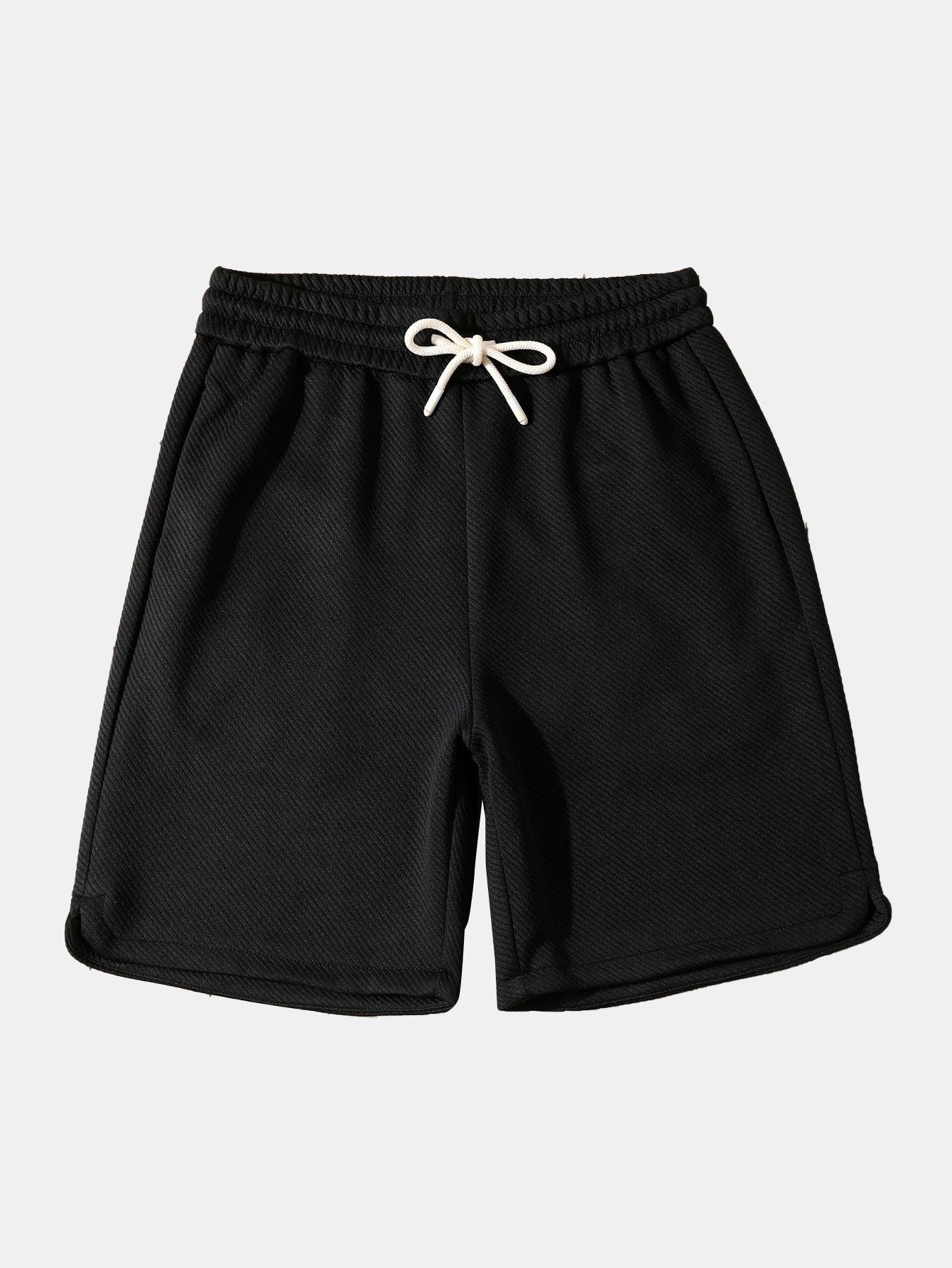 Casual Twill Jacquard Shorts with Adjustable Drawstring | Comfortable Fit for Everyday Wear 1