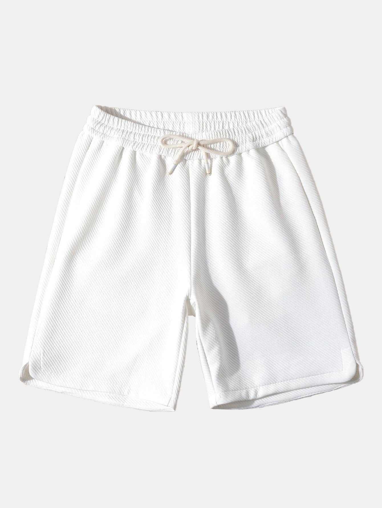 Casual Twill Jacquard Shorts with Adjustable Drawstring | Comfortable Fit for Everyday Wear 3