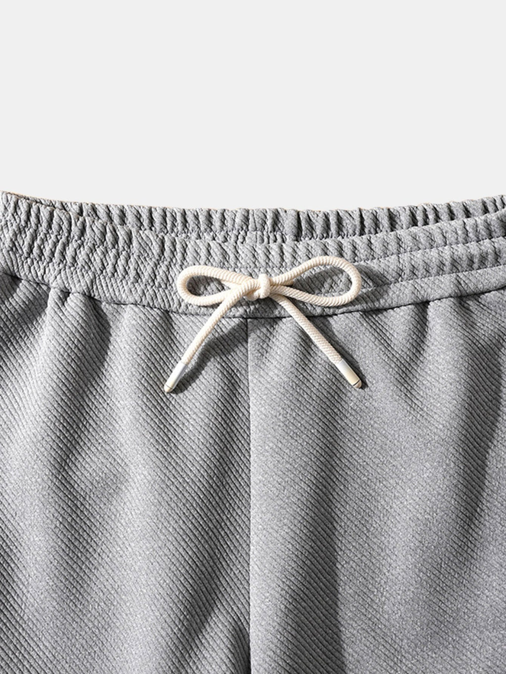 Casual Twill Jacquard Shorts with Adjustable Drawstring | Comfortable Fit for Everyday Wear 4