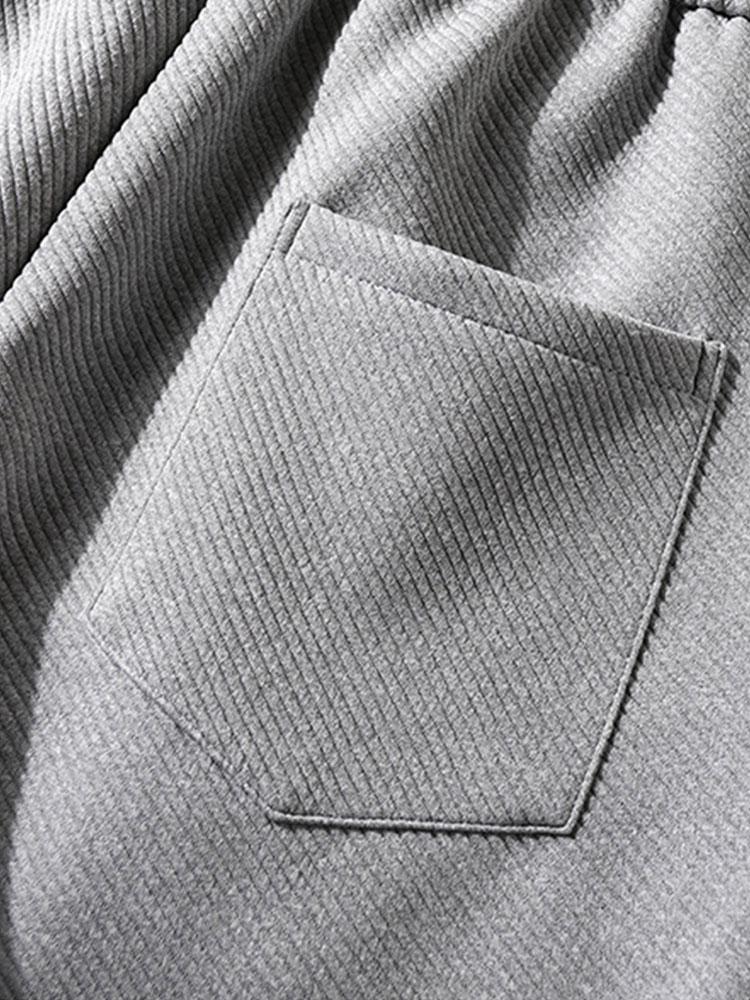 Casual Twill Jacquard Shorts with Adjustable Drawstring | Comfortable Fit for Everyday Wear 5