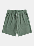 Casual Waffle Drawstring Shorts | Comfortable Regular Fit for Everyday Wear 0