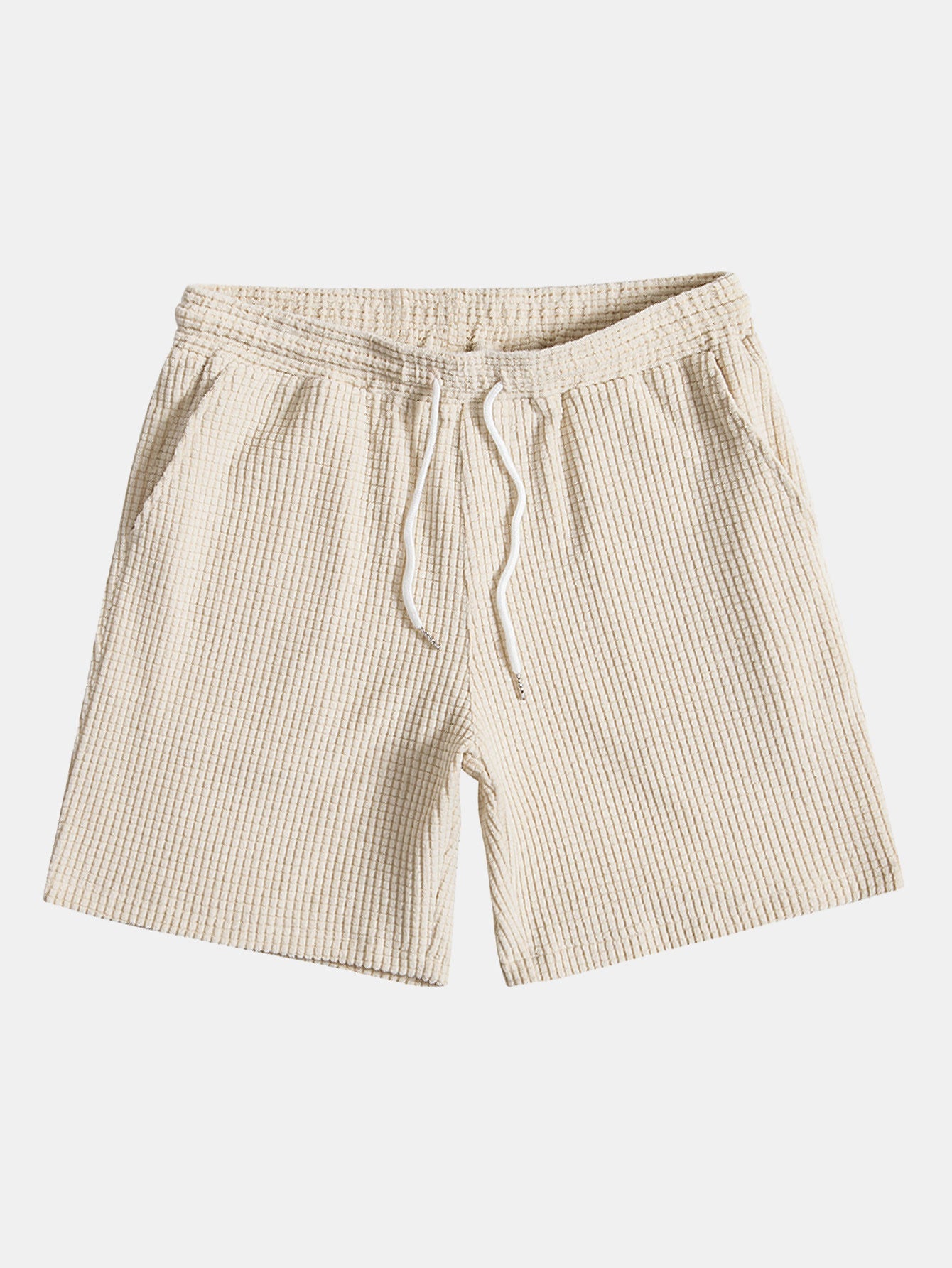 Casual Waffle Drawstring Shorts | Comfortable Regular Fit for Everyday Wear 2