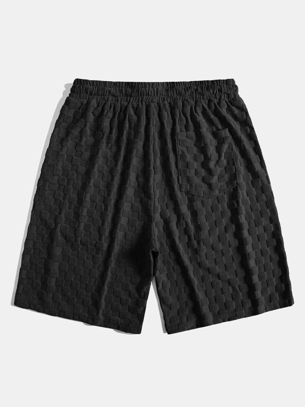 Checkerboard Collection | Towel Shorts with Adjustable Waist | Soft Fabric for All-Day Comfort 1