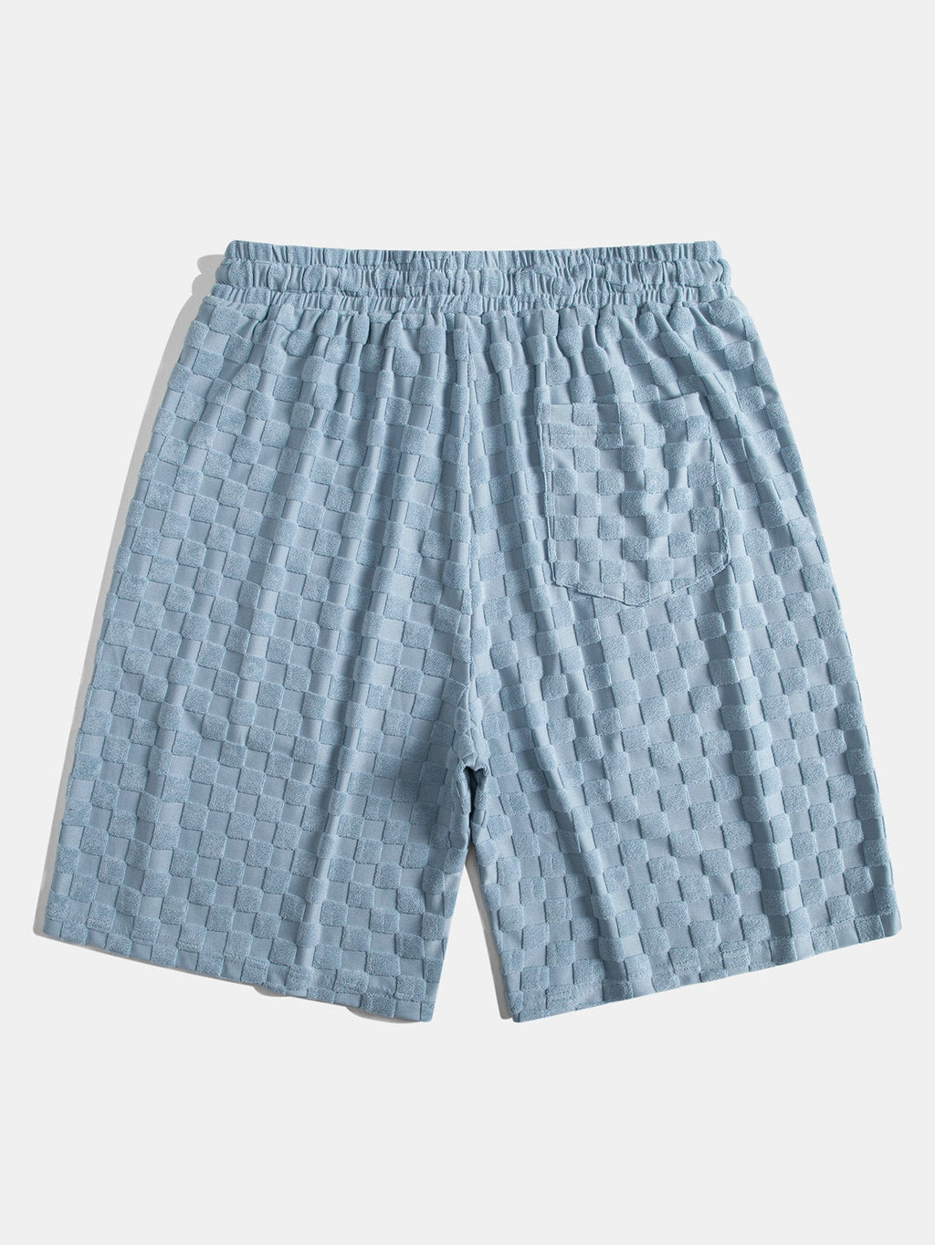 Checkerboard Collection | Towel Shorts with Adjustable Waist | Soft Fabric for All-Day Comfort 3
