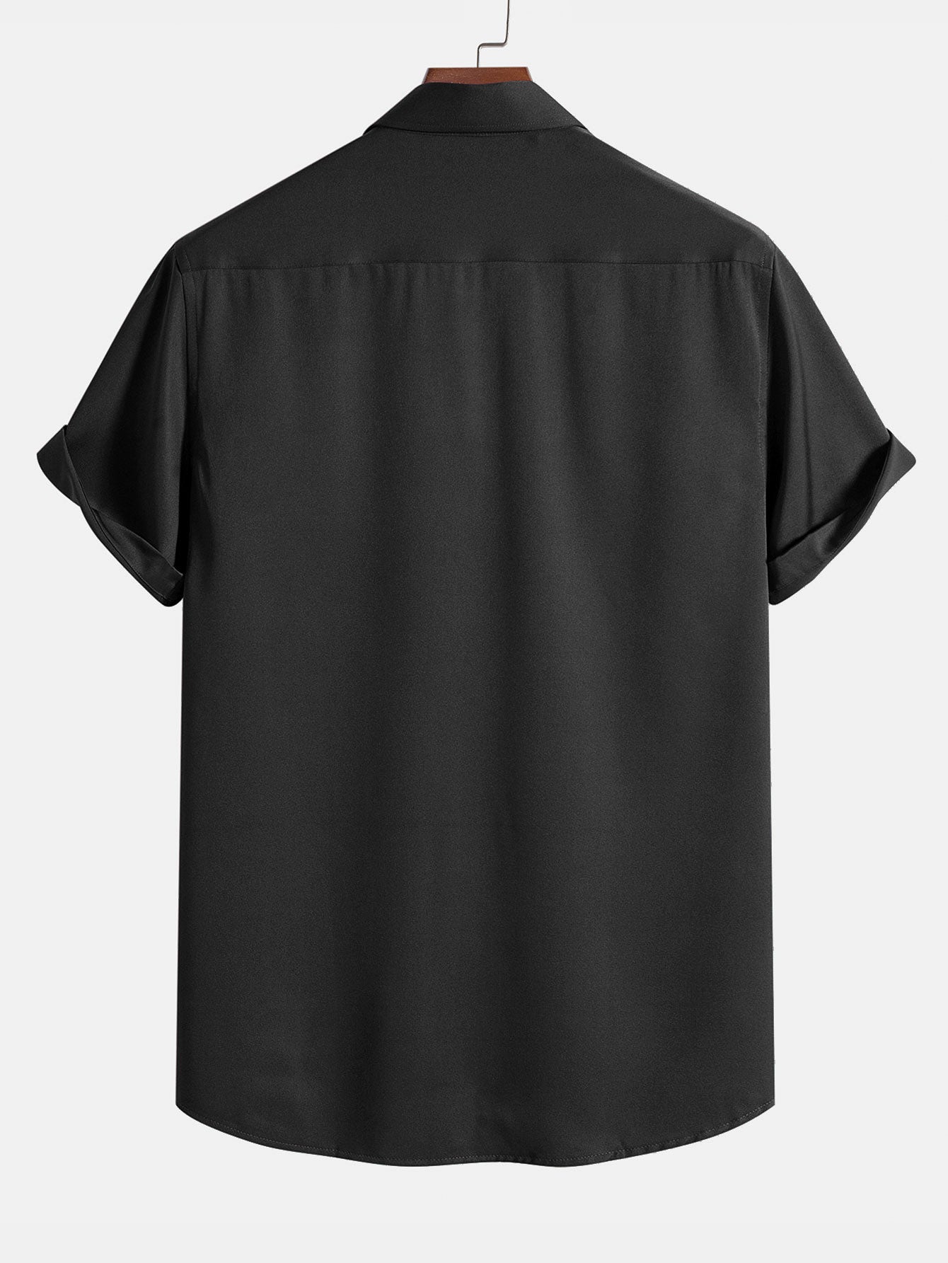 Classic Solid Color Shirt | Men's Shirt with 100% Polyester Fabric | Comfortable Fit for Everyday Wear 7