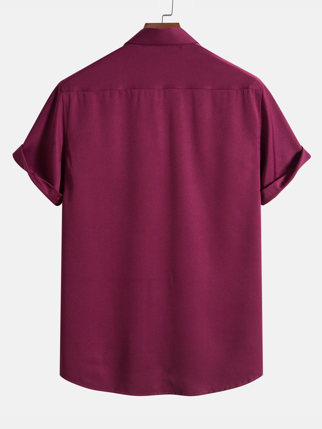 Classic Solid Color Shirt | Men's Shirt with 100% Polyester Fabric | Comfortable Fit for Everyday Wear 8