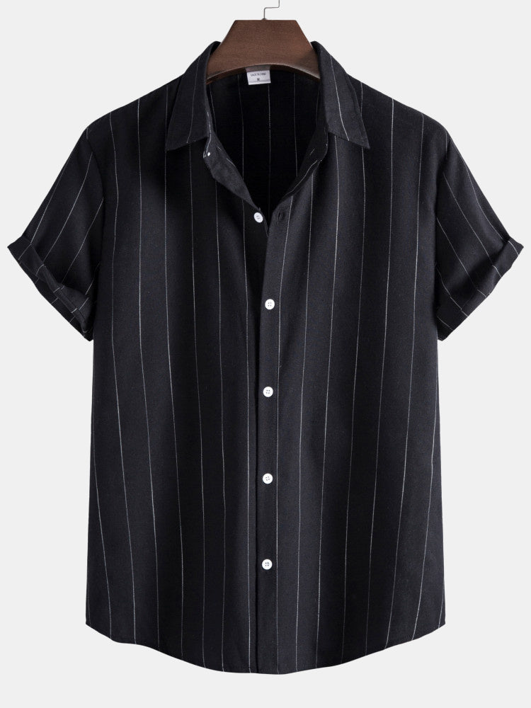 Classic Stripes | Men's Casual Button Down Shirt with Soft Cotton Blend | Comfortable Everyday Wear 3