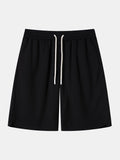 Comfort Fit Collection | Loose Fit Waffle Shorts with Adjustable Drawstring | Breathable Fabric for Everyday Comfort 0