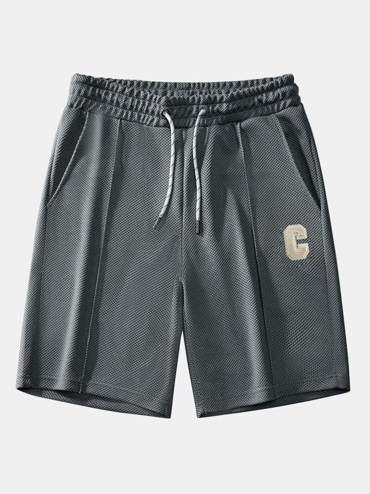 Comfort Fit | Men's Waffle Drawstring Shorts with Soft Fabric | Casual Wear for All-Day Comfort 2