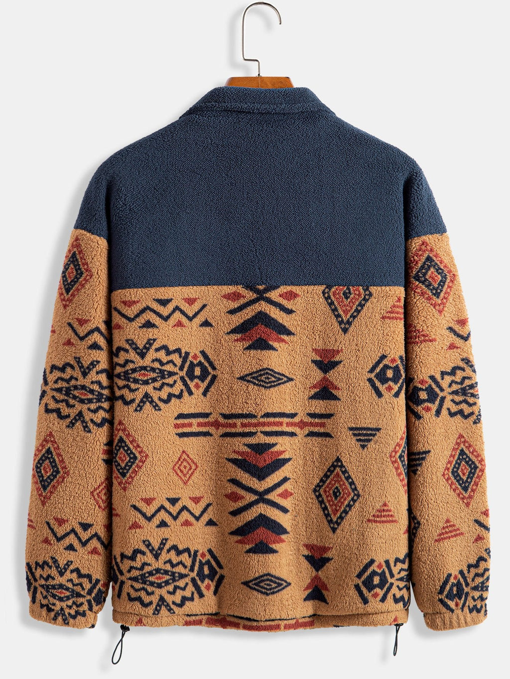 Cozy Collection | Women's Teddy Fleece Jacket with Unique Aztec Print | Soft & Warm Layering Option 1