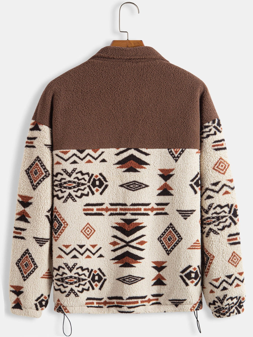 Cozy Collection | Women's Teddy Fleece Jacket with Unique Aztec Print | Soft & Warm Layering Option 7