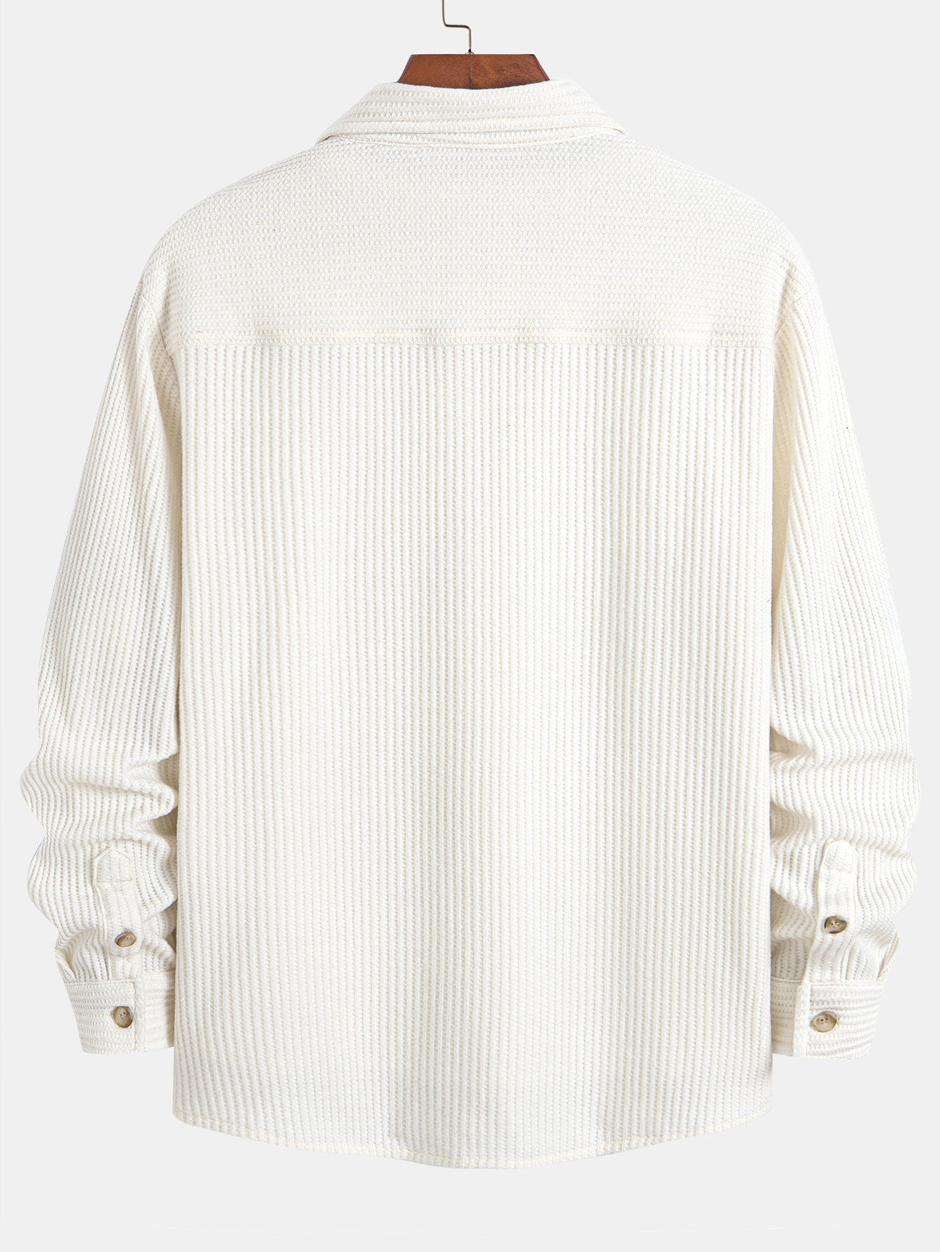 Cozy Waffle Knit Lounge Set with Long Sleeved Shirt & Drawstring Pants for Ultimate Comfort 6