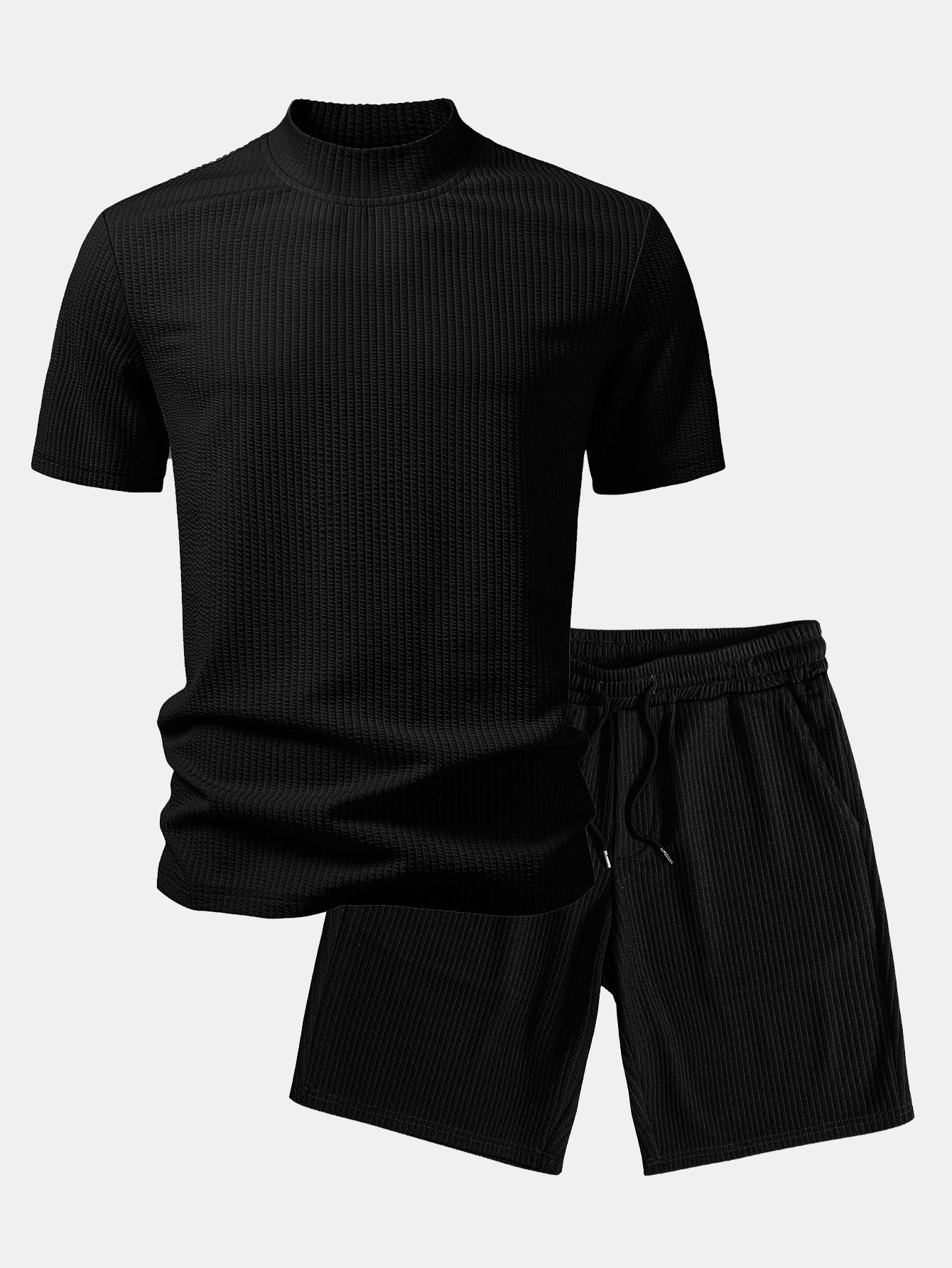 Effortless Style | Women's Loungewear Two Piece Set with Soft Ribbed Fabric | Comfortable Pajama Set for All-Day Relaxation 0