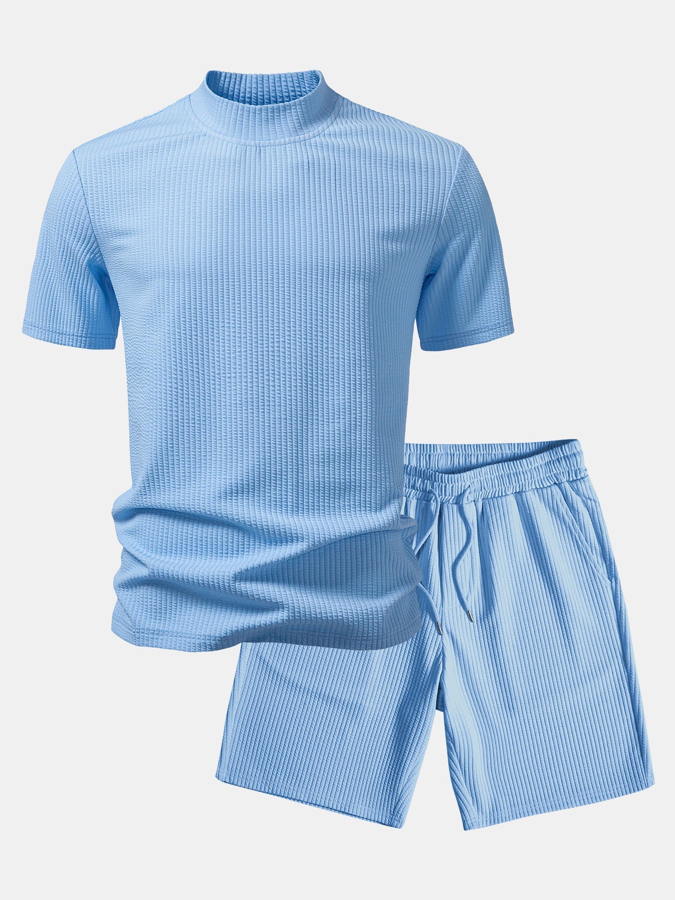 Effortless Style | Women's Loungewear Two Piece Set with Soft Ribbed Fabric | Comfortable Pajama Set for All-Day Relaxation 1