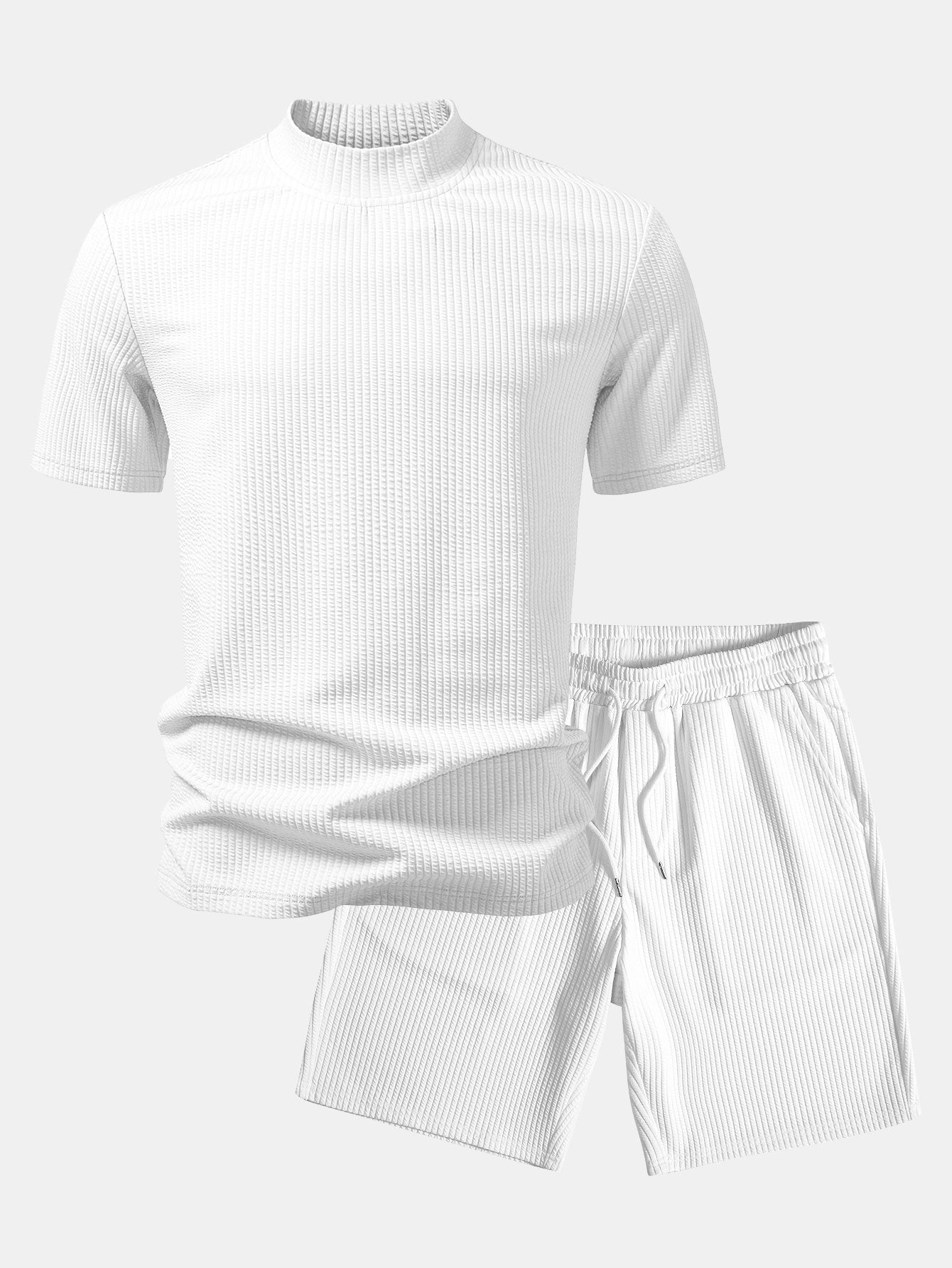 Effortless Style | Women's Loungewear Two Piece Set with Soft Ribbed Fabric | Comfortable Pajama Set for All-Day Relaxation 2