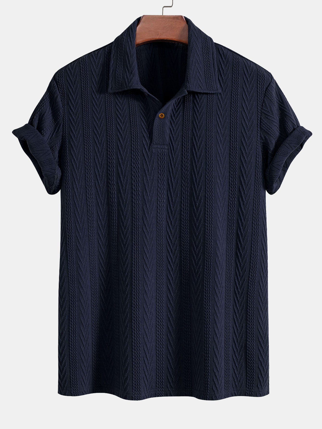 Elegant Collection | Men's Polo Shirts with Unique Pattern Design | Comfortable Fit for Casual Style 0