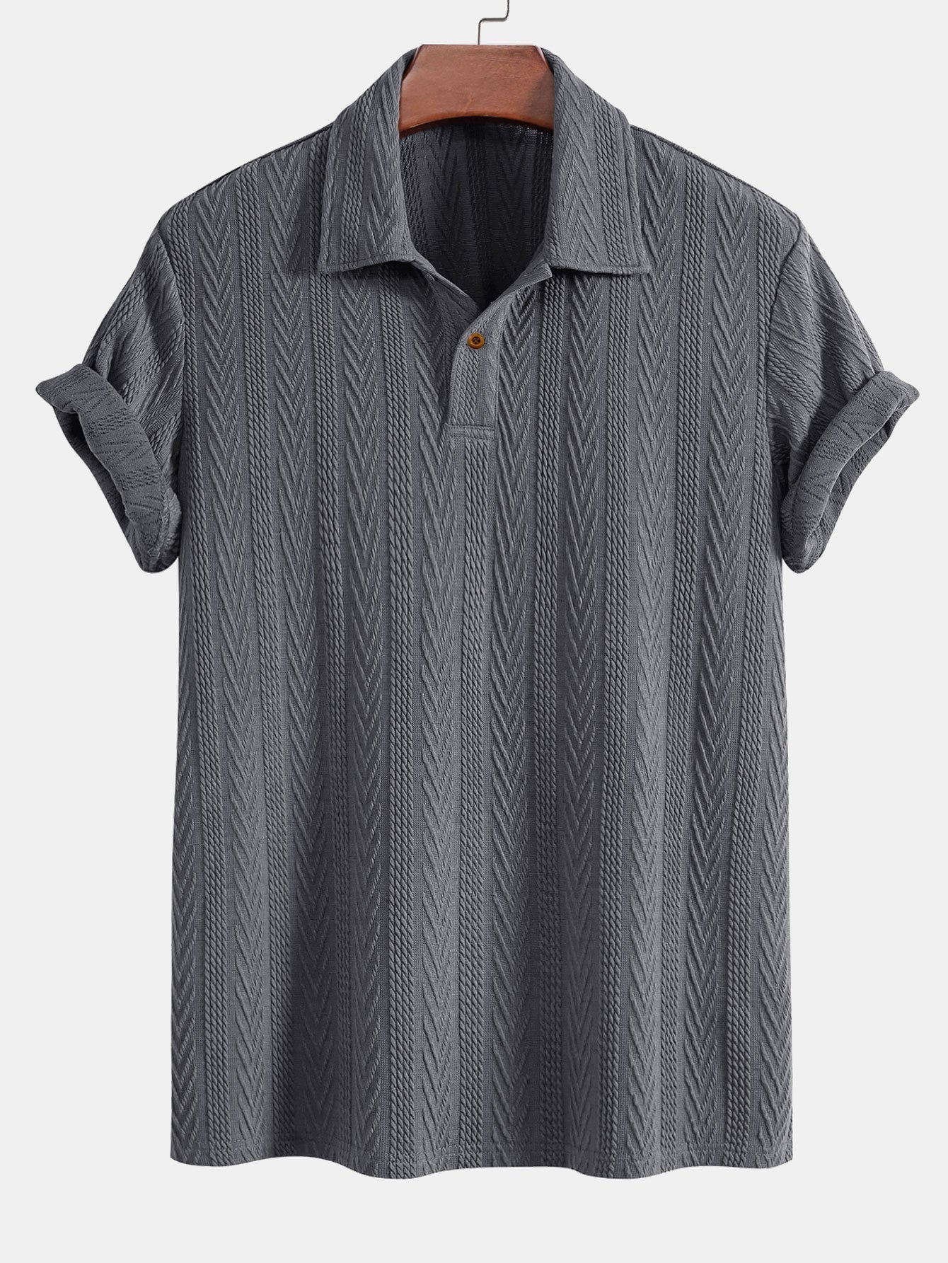 Elegant Collection | Men's Polo Shirts with Unique Pattern Design | Comfortable Fit for Casual Style 3