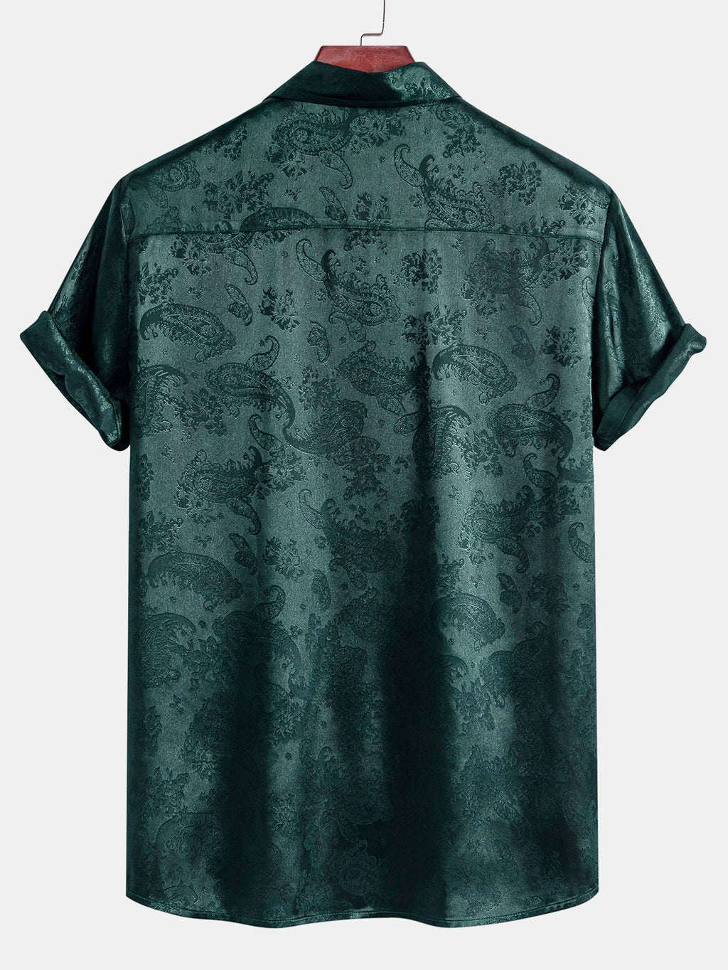 Elegant Satin Shirt | Unique Paisley Print Design for Stylish Comfort 5