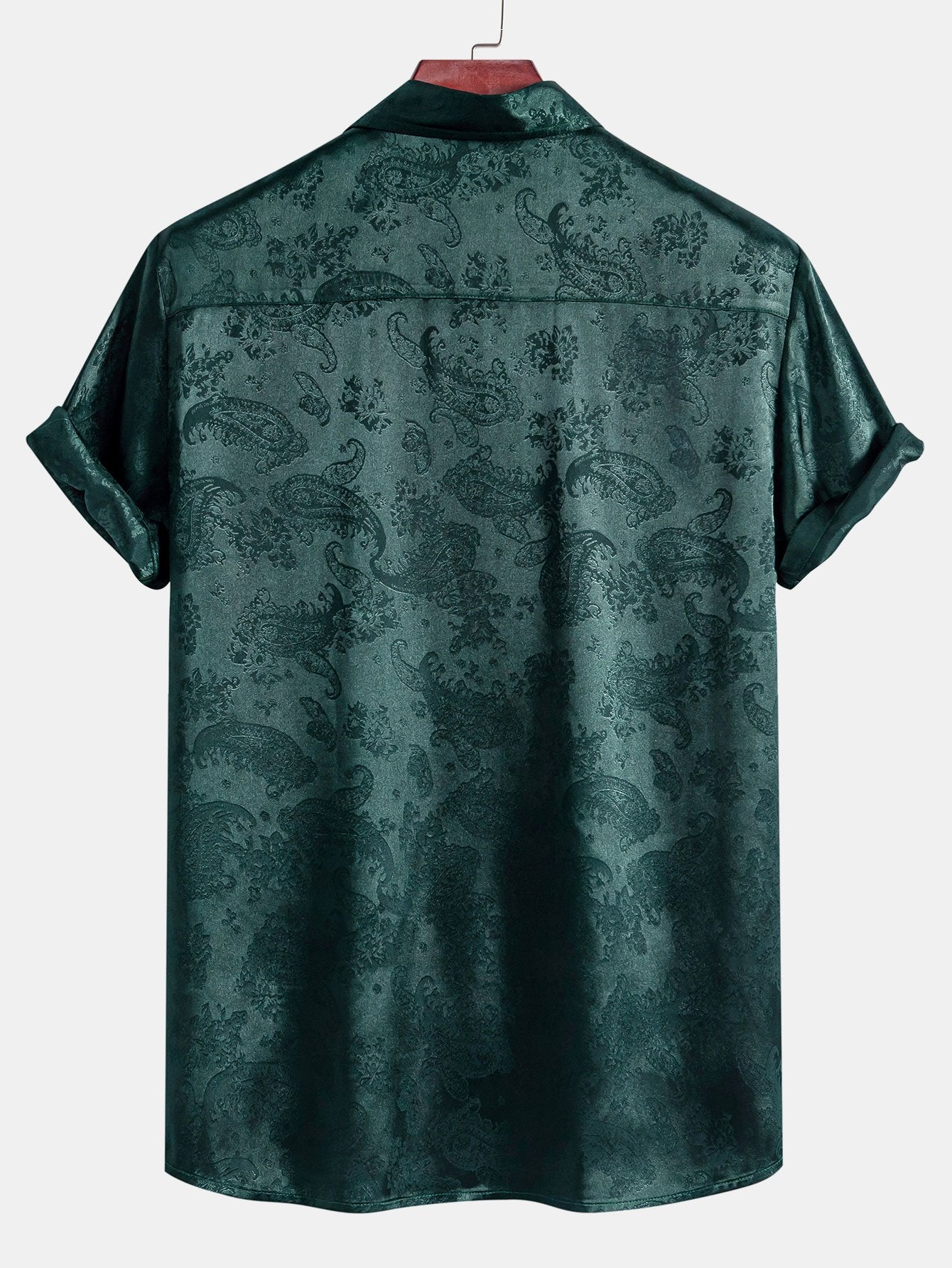 Elegant Satin Shirt | Unique Paisley Print Design for Stylish Comfort 5