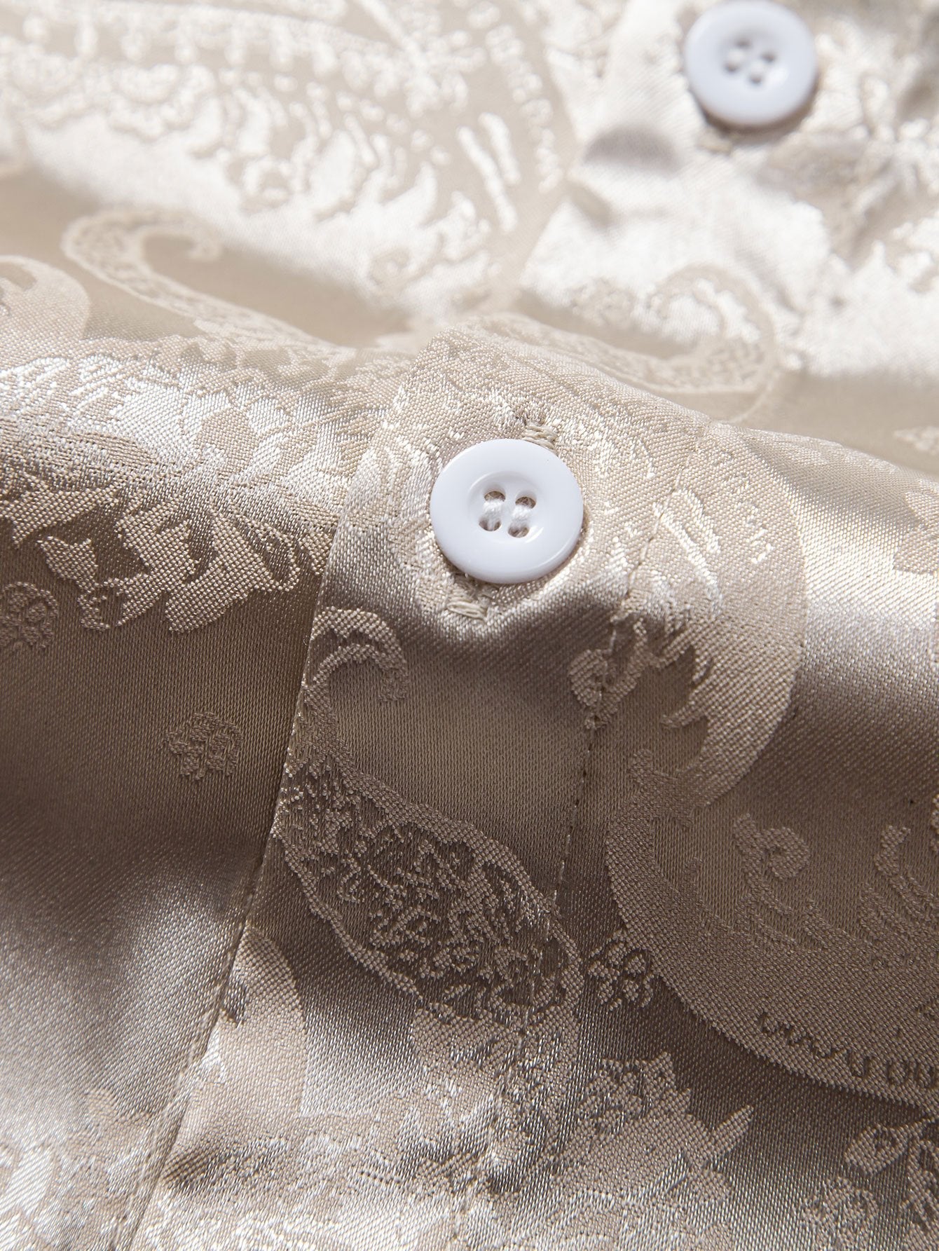 Elegant Satin Shirt | Unique Paisley Print Design for Stylish Comfort 8