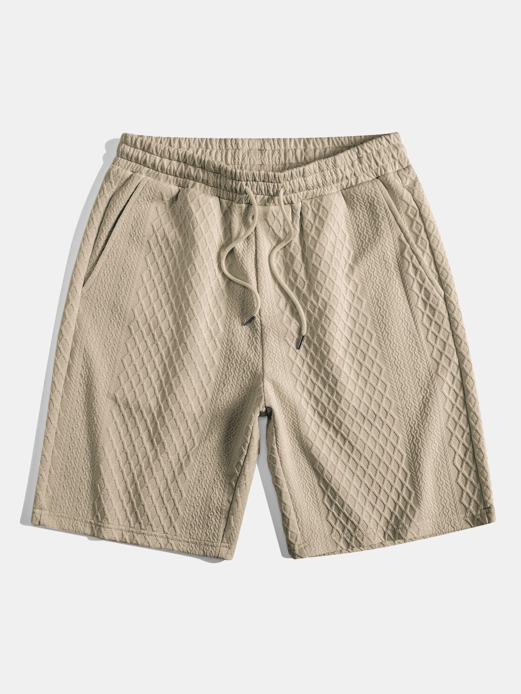 Geometric Jacquard Mens Shorts with Drawstring Waist | Soft Breathable Fabric for Comfort 4